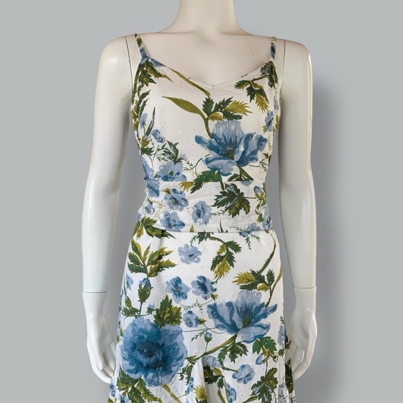 per una 100% cotton summer dress with matching sash/scarf size 8 - Picture 9 of 14